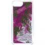 Carcasă Guess Liquid Glitter, pentru iPhone SE (2020/2022) / 8 / 7 - roz cu palmier