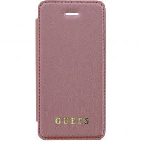 Husă Guess Iridescent Book, pentru iPhone 5 / 5S / SE (2016) - roz