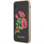 Carcasă Guess Flower Desire, pentru iPhone X - negru