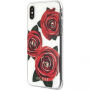 Husă Guess Flower Desire, pentru iPhone X - transparent