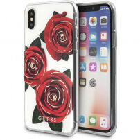 Carcasă Guess Original Flower, pentru iPhone X - auriu