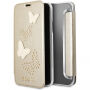 Husă Guess Studs and Sparkle Book, pentru iPhone X - bej