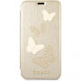Husă Guess Studs and Sparkle Book, pentru iPhone X - bej