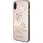 Carcasă Guess Studs and Sparkle, pentru iPhone X - roz-auriu