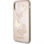 Carcasă Guess Studs and Sparkle, pentru iPhone X - roz-auriu