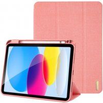 DUX DUCIS Domo Husă cu spațiu pentru Apple Pencil și funcție de adormire pentru iPad 10,9" (2022) / 11" (2025) - roz