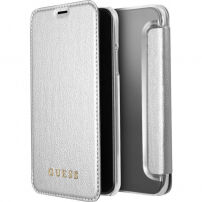 Husă Guess pentru iPhone X - argintiu