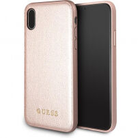 Carcasă Guess Iridescent, pentru iPhone X - roz-auriu