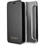 Husă Guess Iridescent Book, pentru iPhone X - negru