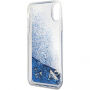 Carcasă Guess Liquid, pentru iPhone X - albastru