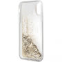 Husă Guess Liquid Glitter, pentru iPhone X - auriu