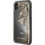 Husă Guess Liquid Glitter, pentru iPhone X - auriu
