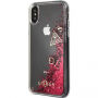 Husă Guess Liquid Glitter, pentru iPhone X - roşu