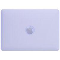 Husă transparentă mată cu suport rabatabil pentru MacBook Air 13" (A1932 / A2179 / A2337) - violet