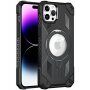 Husă super rezistentă cu MagSafe și suport rabatabil pentru iPhone 11 Pro Max - negru