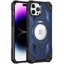 Husă super rezistentă cu MagSafe și suport rabatabil pentru iPhone 11 Pro Max - albastru închis