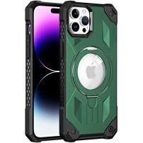 Husă super rezistentă cu MagSafe și suport rabatabil pentru iPhone 11 Pro Max - verde