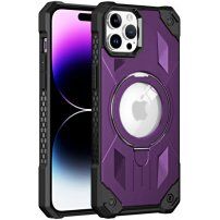 Husă super rezistentă cu MagSafe și suport rabatabil pentru iPhone 11 Pro Max - violet