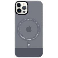Husă transparentă cu MagSafe pentru iPhone 11 Pro Max - gri