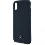 Husă Mercedes Lining, din silicon, pentru iPhone X - bleumarin