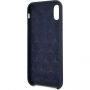 Husă Mercedes Lining, din silicon, pentru iPhone X - bleumarin
