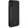 Carcasă Mercedes Hard case Dynamic Carbon, pentru iPhone X - negru
