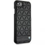 Husă din piele BMW Hexagon, pentru iPhone SE (2020/2022) / 8 / 7 - negru