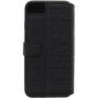 Husă din piele BMW Hexagon Book, pentru iPhone SE (2020/2022) / 8 / 7 - negru