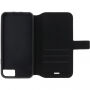 Husă din piele BMW Hexagon Book, pentru iPhone SE (2020/2022) / 8 / 7 - negru