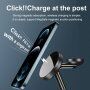Stand de încărcare magnetic 3în1 cu lumină de noapte pentru iPhone / Apple Watch / Airpods - alb