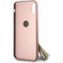 Husă Guess Saffiano Ring, pentru iPhone X - roz