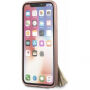 Husă Guess Saffiano Ring, pentru iPhone X - roz