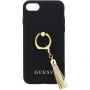 Husă Guess Saffiano Ring, pentru iPhone X - negru