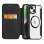 DUX DUCIS Skin X husă flip cu MagSafe pentru iPhone 15 - negru