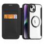 DUX DUCIS Skin X husă flip cu MagSafe pentru iPhone 15 Plus - negru