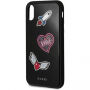 Husă Guess Iconic, pentru iPhone X - negru