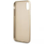 Carcasă Guess Saffiano Butterfly, pentru iPhone X - roz-auriu