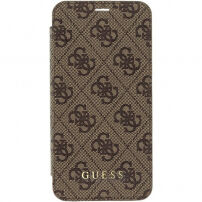 Husă Guess Charms Book 4G, pentru iPhone X - maro