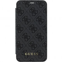 Husă Guess Charms Book 4G, pentru iPhone X - gri