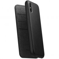 Husă Nomad Folio Leather case, pentru Apple iPhone XS / X - negru