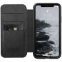 Husă Nomad Folio Leather case, pentru Apple iPhone XS / X - negru