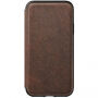 Husă Nomad Folio Leather Tri-Fold, pentru Apple iPhone XS / X - maro