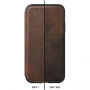 Husă Nomad Folio Leather Tri-Fold, pentru Apple iPhone XS / X - maro
