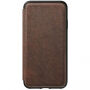 Husă Nomad Folio Leather Tri-Fold, pentru Apple iPhone XS Max - maro