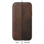 Husă Nomad Folio Leather Tri-Fold, pentru Apple iPhone XS Max - maro
