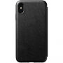 Husă Nomad Folio Leather case, pentru Apple iPhone XS Max - negru