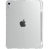 Husă transparentă cu colțuri întărite și spațiu pentru Apple Pencil pentru iPad 10,9" (2022) / 11" (2025) - transparent