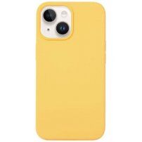 Carcasă din silicon pentru iPhone 15 - galben