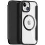 DUX DUCIS Skin X husă flip cu MagSafe pentru iPhone 15 - negru