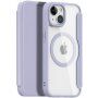 DUX DUCIS Skin X husă flip cu MagSafe pentru iPhone 15 - violet